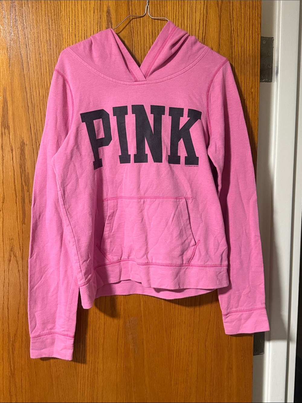 Size M/M Victoria’s Secret PINK Spellout Logo Hooded Sweatshirt